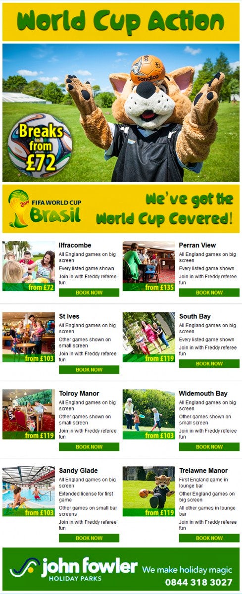 World Cup fever hits John Fowler Holidays
