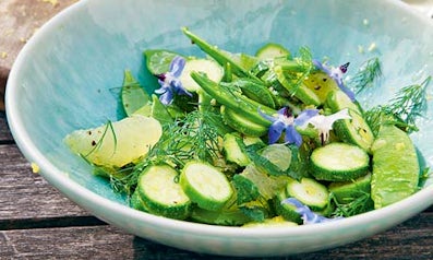 Courgette & Mangetout Salad | John Fowler Caravan Holidays